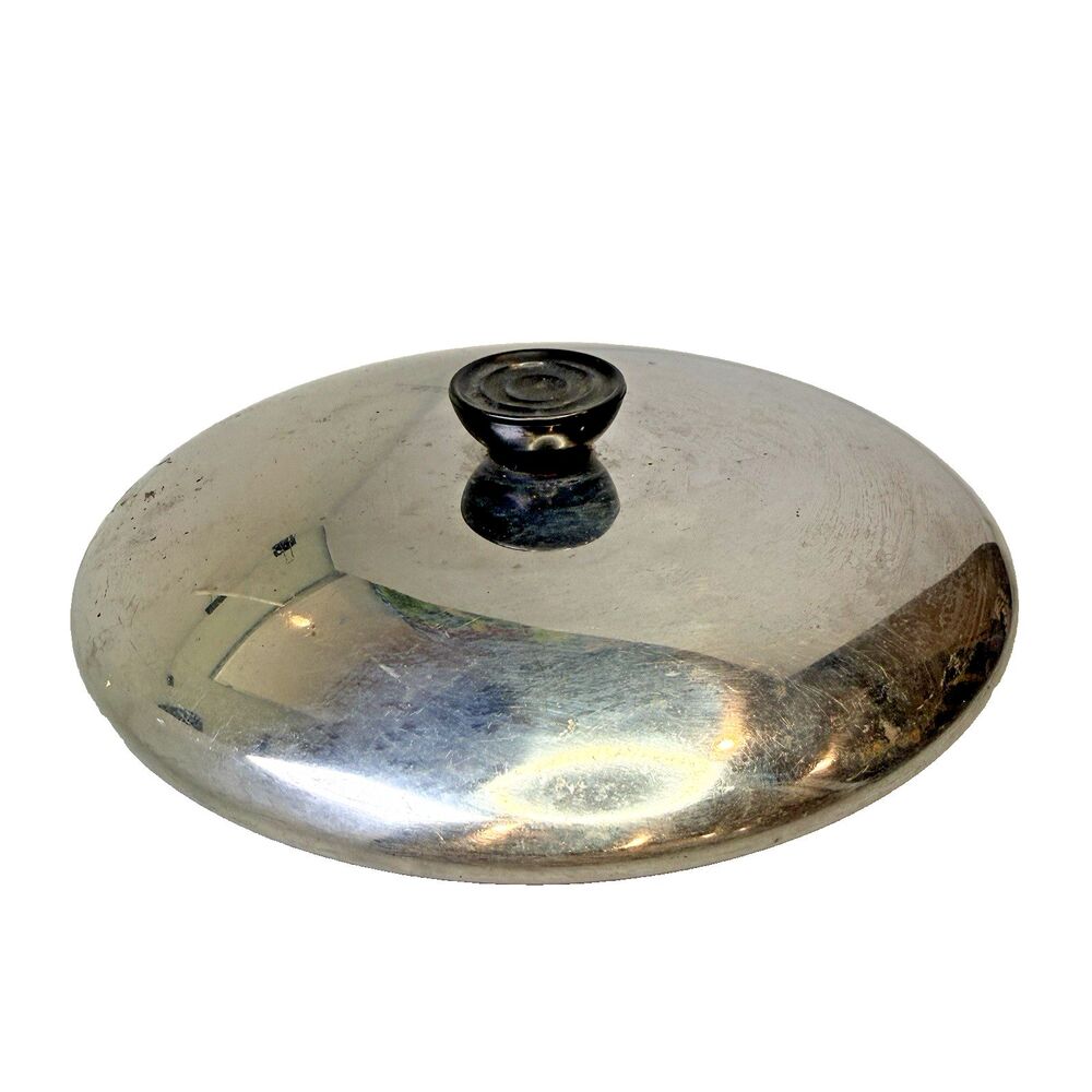 Vintage Revere Ware Replacement Lid 8.5" Inner Diameter Stainless Steel EUC